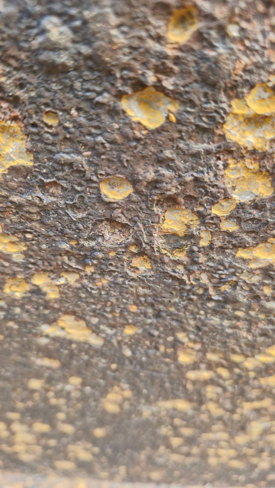 Extensive side plate pitting requiring a full overplate